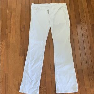 Seven for All Mankind White Bootcut Jeans